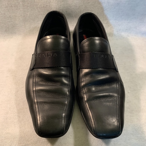 Prada Loafers US 8.5 size Leather with rubber soles Gently worn - Picture 2 of 8